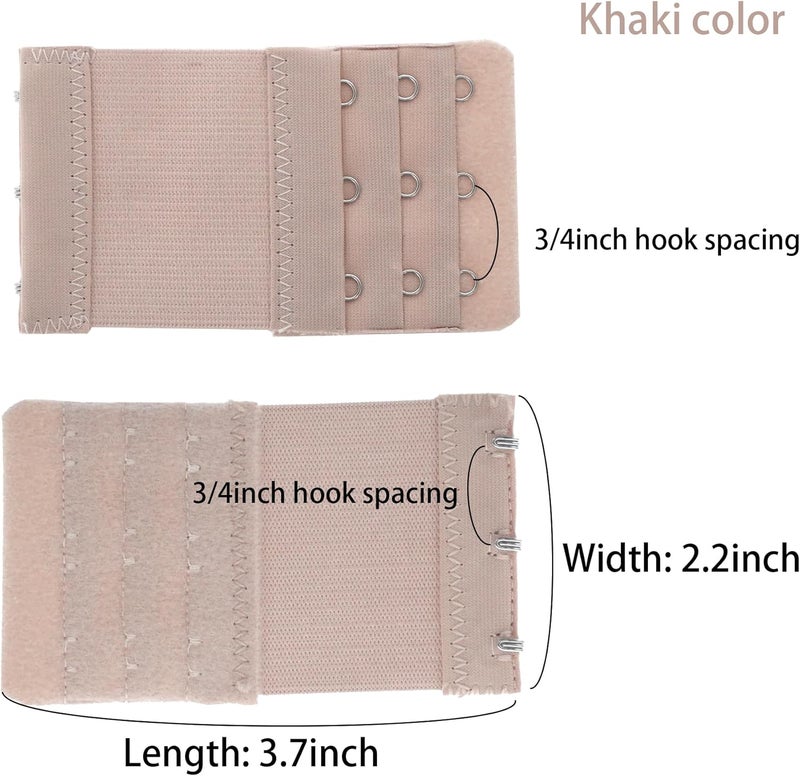 SAMGU Store Women's Bra Extenders 2 Hook / 3 Hook Comfortable Stretchy Bra Extension Strap - Image 5
